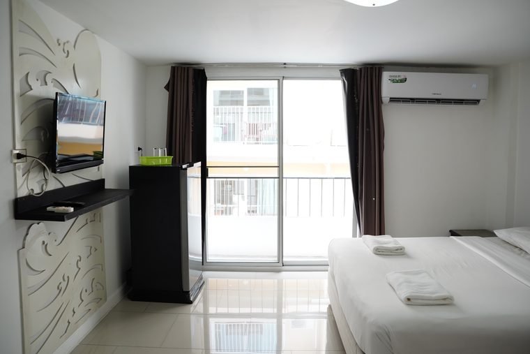 Room with balcony and daylight