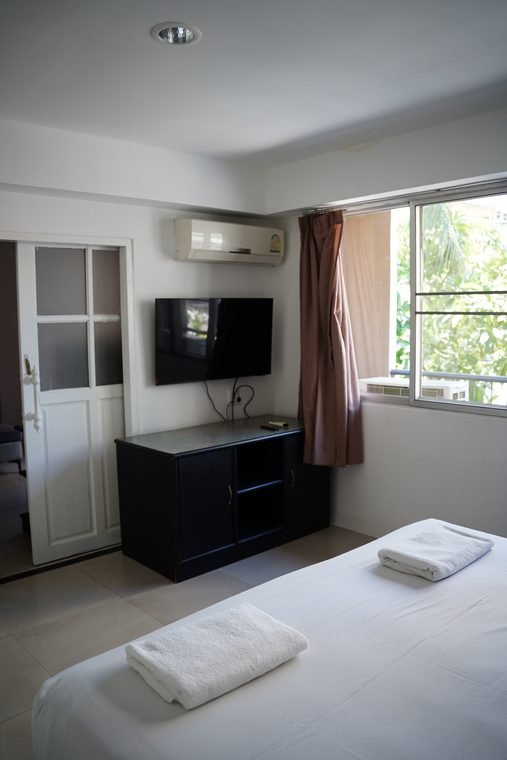 Suite bedroom with television